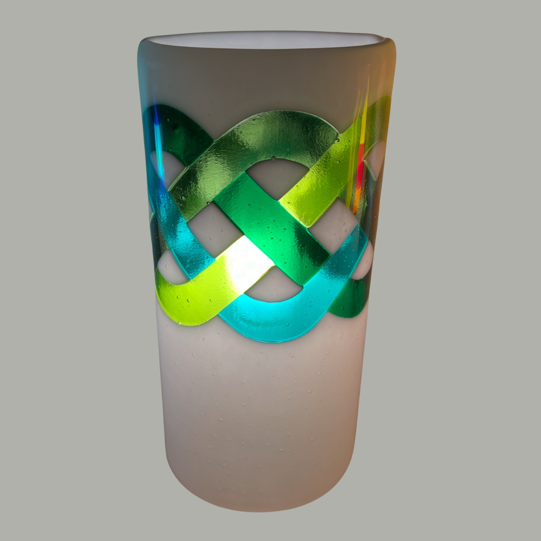 Unika lampe grøn celtic